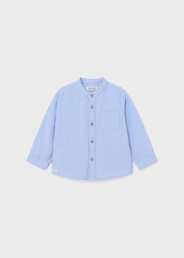 Mayoral Usa Inc Mayoral Long Sleeve Bambula Button Down Shirt - Little Miss Muffin Children & Home