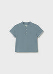 Short Sleeve Henley Tee in Jade