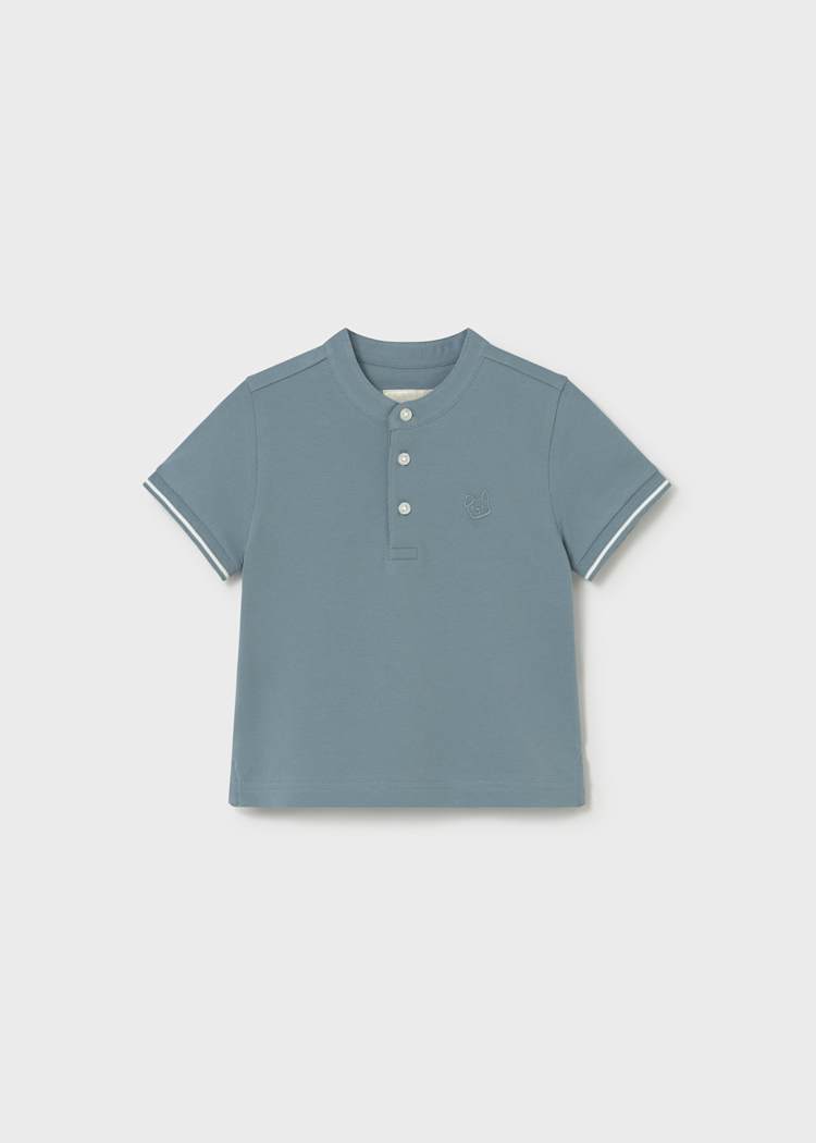 Short Sleeve Henley Tee in Jade