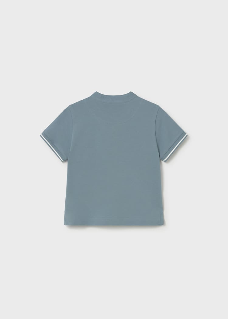 Short Sleeve Henley Tee in Jade