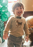 Mayoral Usa Inc Intarsia Knit Sweater in Heather Beige - Little Miss Muffin Children & Home