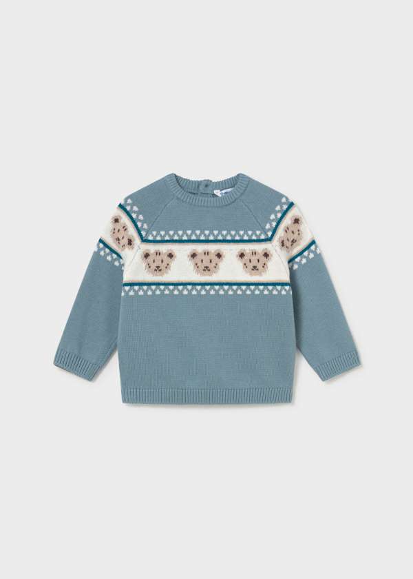 Teddy Bear Jacquard Sweater