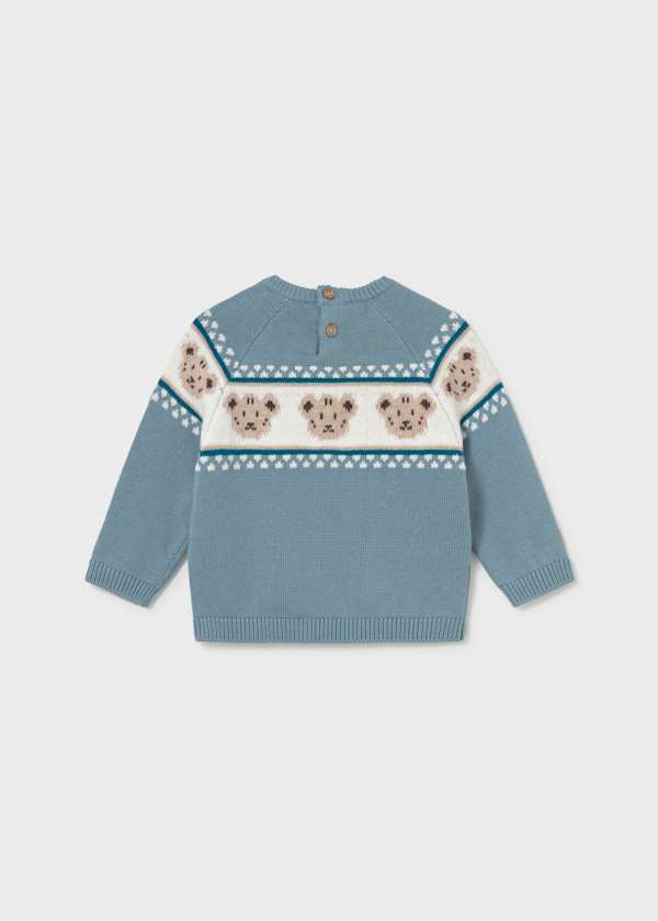 Mayoral Usa Inc Teddy Bear Jacquard Sweater, 2 Colors Available - Little Miss Muffin Children & Home