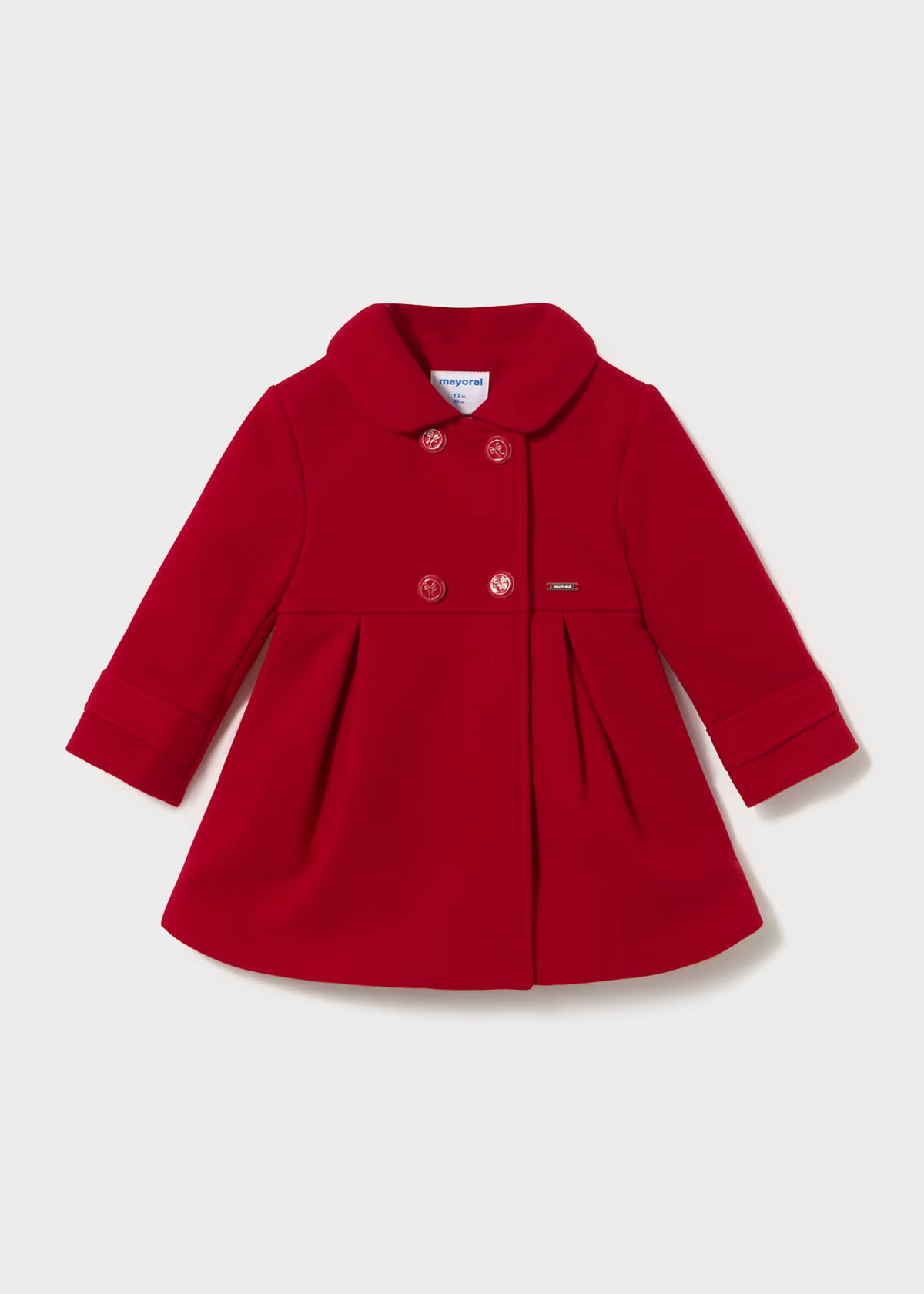 Mayoral Usa Inc Double Breasted Pleated Wool Coat, 2 Colors Available - Little Miss Muffin Children & Home
