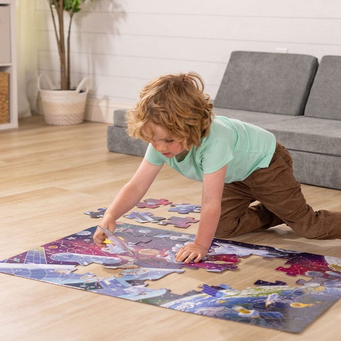 Melissa & Doug Melissa & Doug Outer Space Glow in the Dark Floor Puzzle - Little Miss Muffin Children & Home