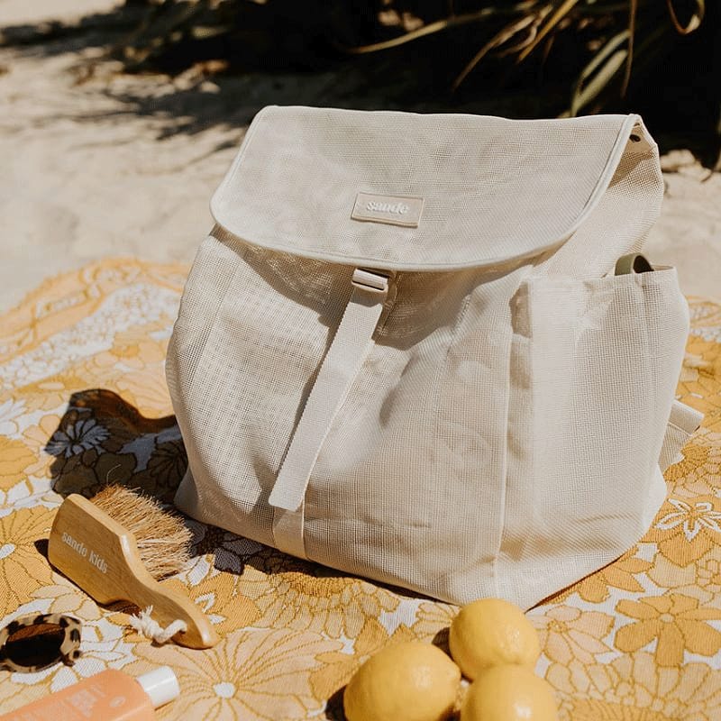 Beach Hauler™ Mesh Backpack in Sand