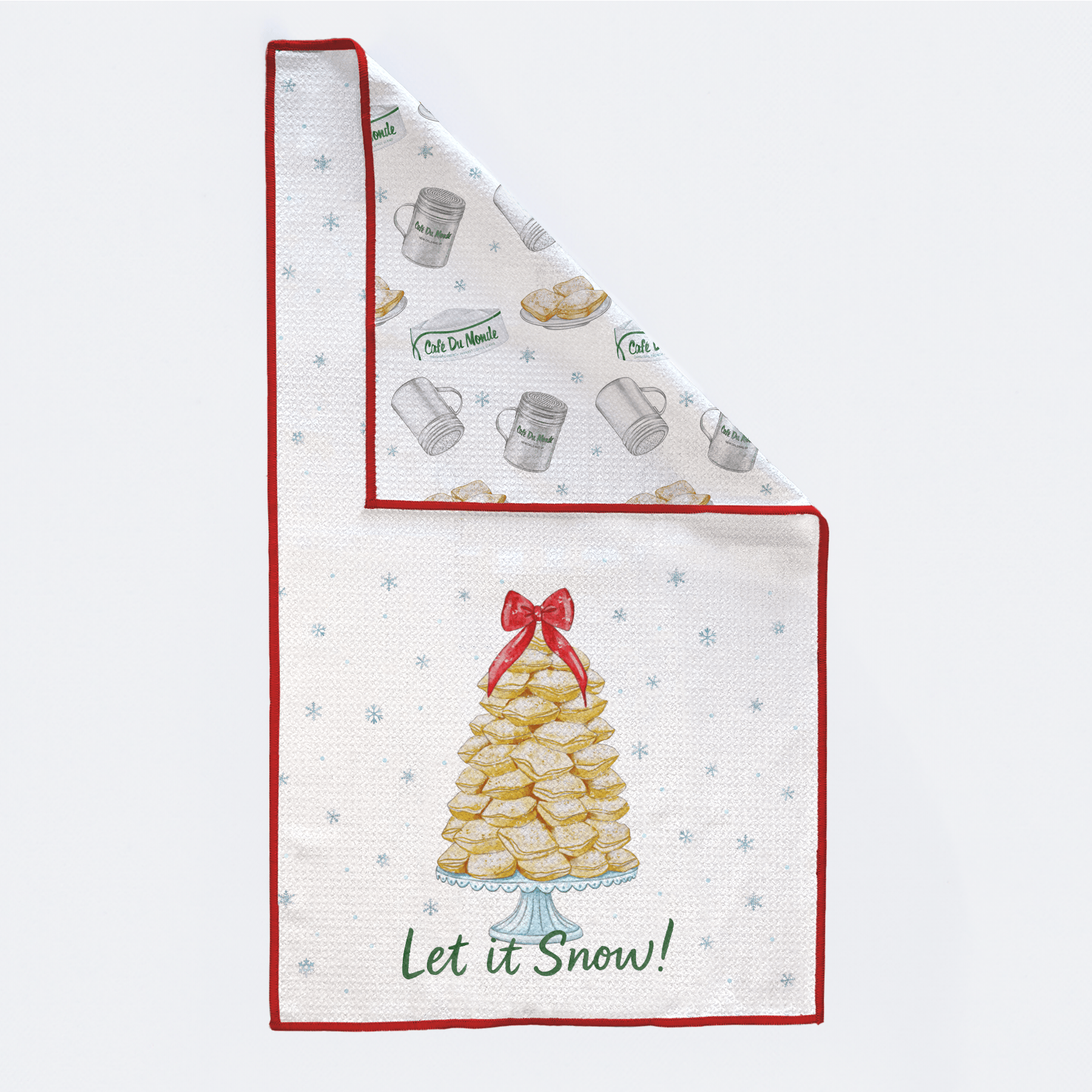 Nola Tawk Let it Snow! Beignet Tree Kitchen Towel - Little Miss Muffin Children & Home
