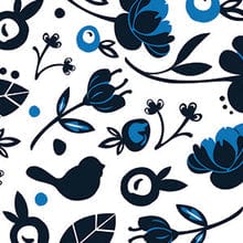 Nora Fleming Nora Fleming Blue Jay Cocktail Napkins - Little Miss Muffin Children & Home