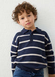 Striped Knit Polo
