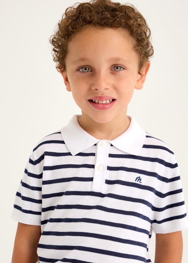 Mayoral Usa Inc Mayoral Short Sleeve Knit Polo - Little Miss Muffin Children & Home