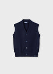 Mayoral Usa Inc Mayoral Tricot Knit Sweater Vest in Navy - Little Miss Muffin Children & Home