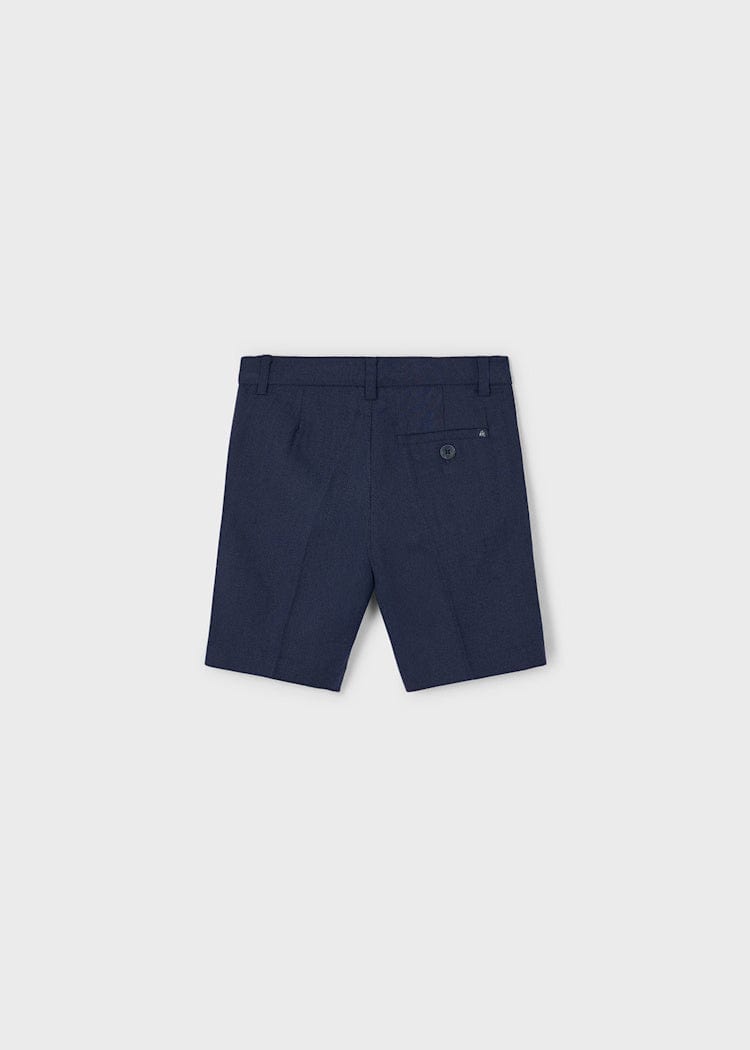 Mayoral Usa Inc Mayoral Linen Dress Shorts in Navy - Little Miss Muffin Children & Home