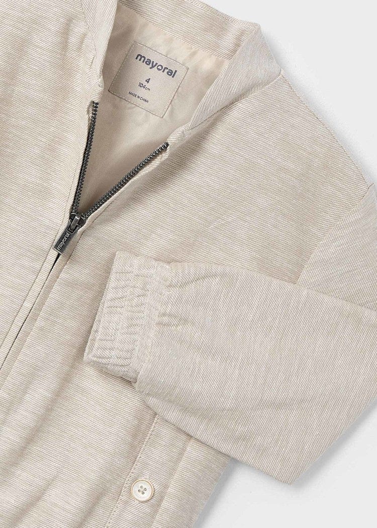 Mayoral Usa Inc Mayoral Linen Zip Up Jacket - Little Miss Muffin Children & Home