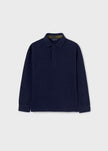 Mayoral Usa Inc Mayoral Long Sleeve Polo in Navy - Little Miss Muffin Children & Home