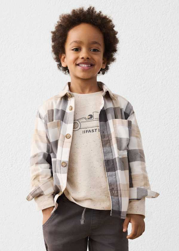 Button Down Plaid Overshirt