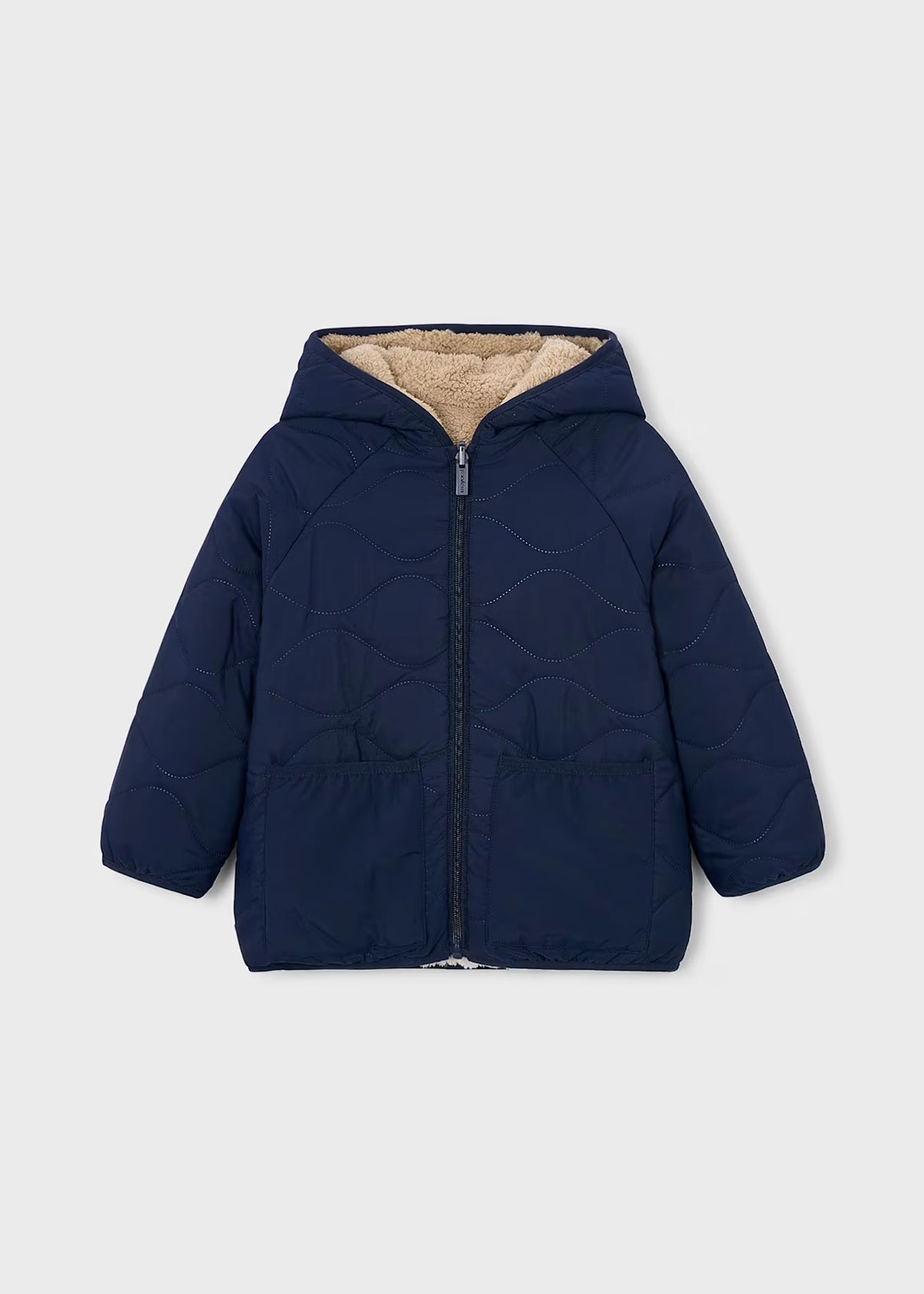 Mayoral Usa Inc Reversible Sherpa Puffer Jacket - Little Miss Muffin Children & Home
