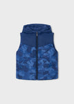 Mayoral Usa Inc Boy's Reversible Hooded Zip Up Puffer Vest, 3 Colors Available - Little Miss Muffin Children & Home