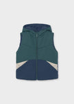 Mayoral Usa Inc Boy's Reversible Hooded Zip Up Puffer Vest, 3 Colors Available - Little Miss Muffin Children & Home