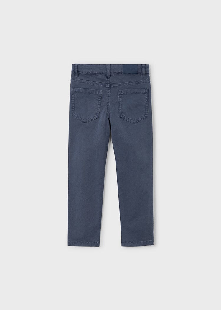 back of boys navy pants