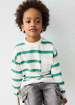 Mayoral Usa Inc Long Sleeve Striped Pocket T-Shirt - Little Miss Muffin Children & Home