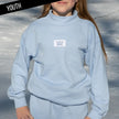Girls' Light Blue Terry Cloth Long Sleeve Top by Girlie Girl Originals