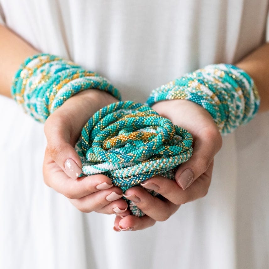 Aid Through Trade Aid Through Trade Roll-On® Bracelets Aquamarine - Little Miss Muffin Children & Home
