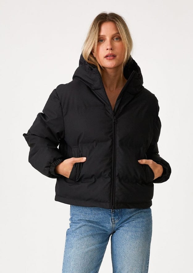 Lovestitch Lovestitch Long Sleeve Zip-Up Hooded Puffer Jacket, Black - Little Miss Muffin Children & Home