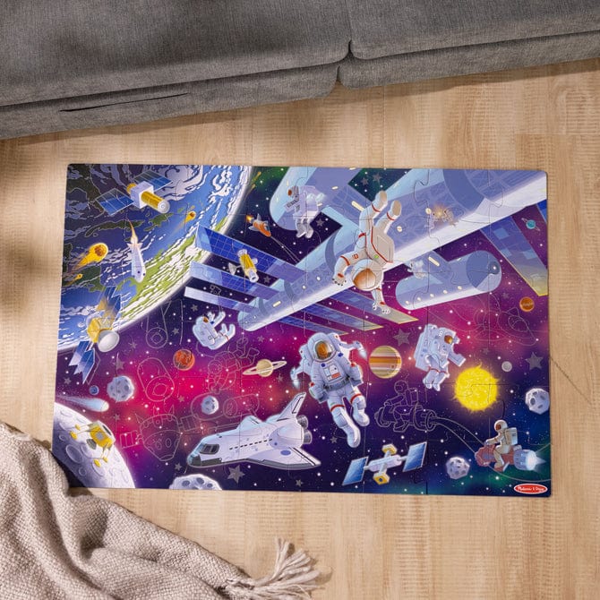Melissa & Doug Melissa & Doug Outer Space Glow in the Dark Floor Puzzle - Little Miss Muffin Children & Home
