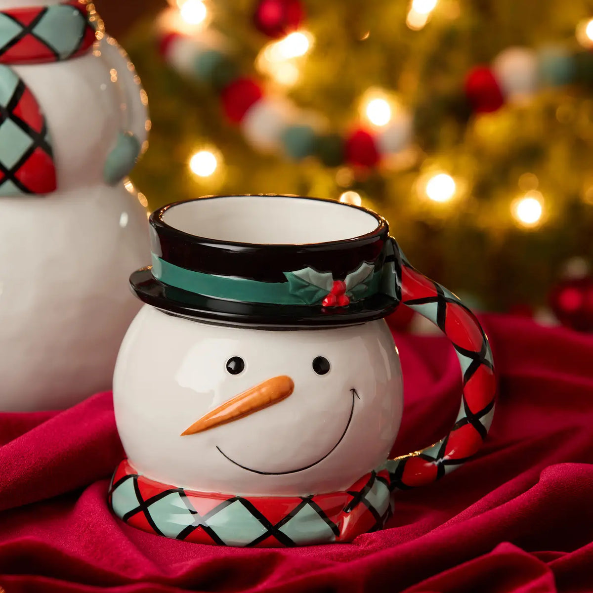 Certified International Christmas Whimsy 3D Snowman 18oz Mug - Little Miss Muffin Children & Home