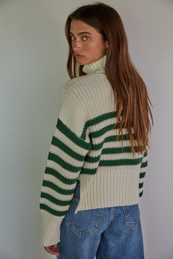 By Together By Together Striped Knit Turtleneck Pullover Sweater - Little Miss Muffin Children & Home