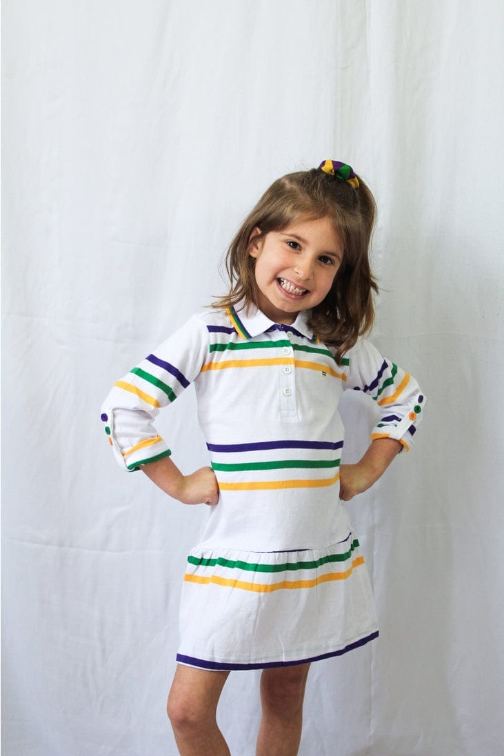 Mardi Gras Creations Mardi Gras Creations White Infinity Youth Dress - Little Miss Muffin Children & Home