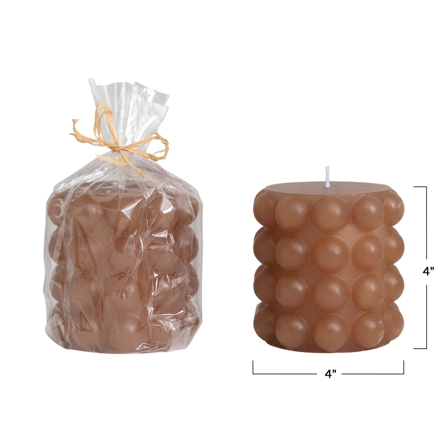 Creative Co-Op Creative Co-op Unscented Hobnail Pillar Candle - Little Miss Muffin Children & Home