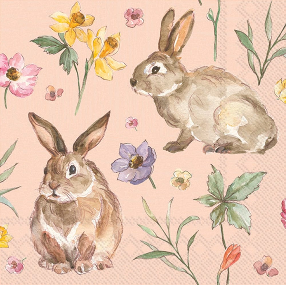 Boston International Inc Easter Bunnies Paper Cocktail Napkins, 20 Count - Little Miss Muffin Children & Home