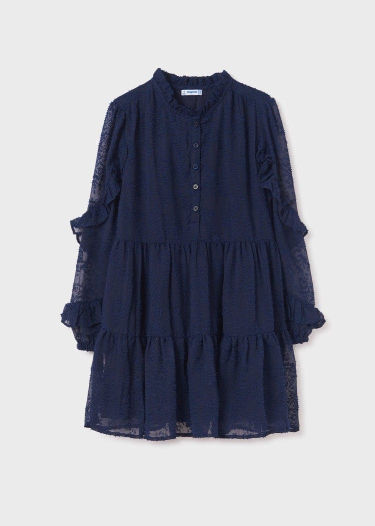 Mayoral Usa Inc Mayoral Chiffon Ruffled Dress for Tween Girl - Little Miss Muffin Children & Home