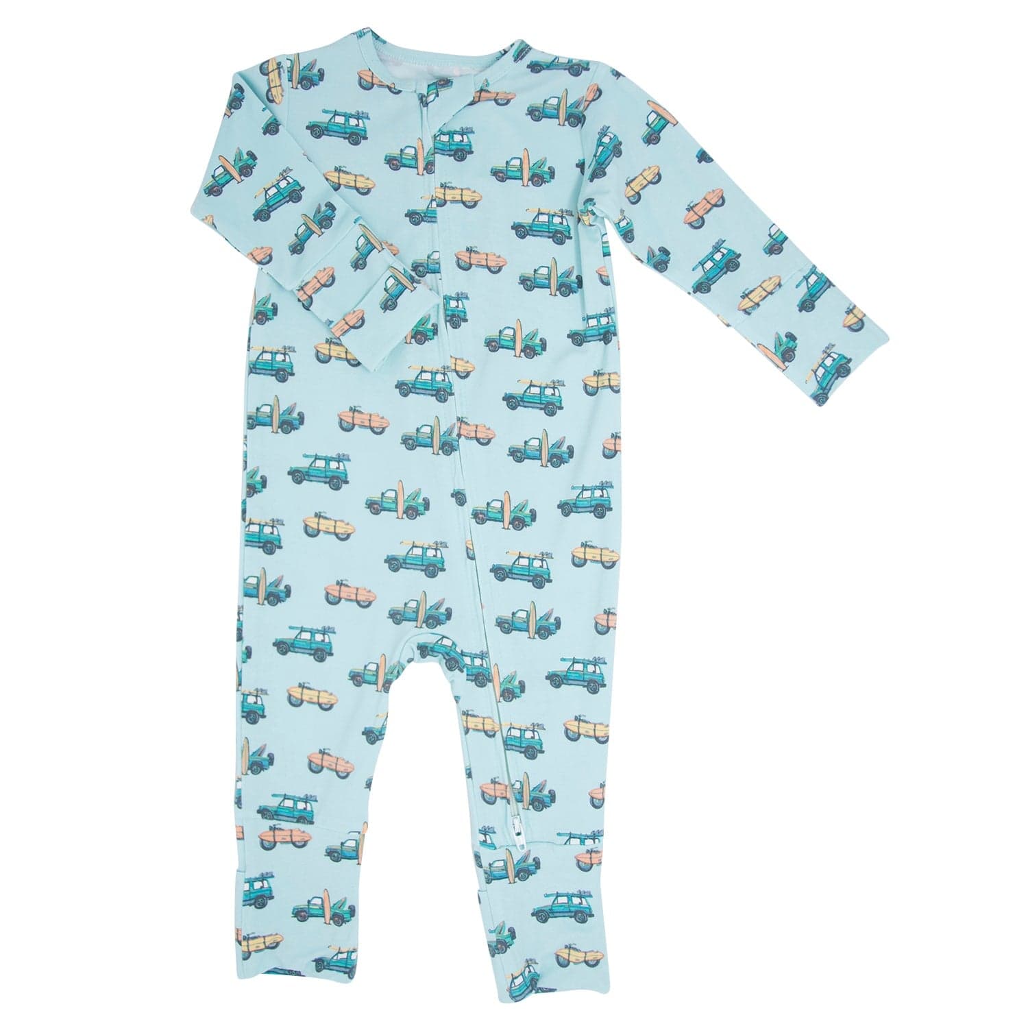 Sweet Bamboo Sweet Bamboo Convertible Romper Check The Surf - Little Miss Muffin Children & Home