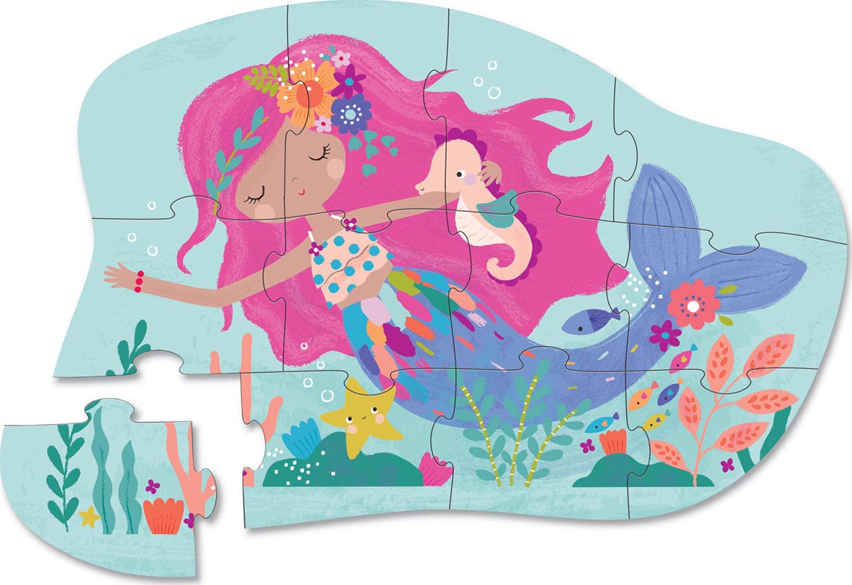 Crocodile Creek Crocodile Creek Mermaid Dreams 12-PC Mini Puzzle - Little Miss Muffin Children & Home