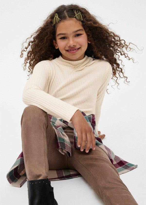 Mayoral Usa Inc Mayoral Cut Out Ribbed Long Sleeve T-Shirt - Little Miss Muffin Children & Home