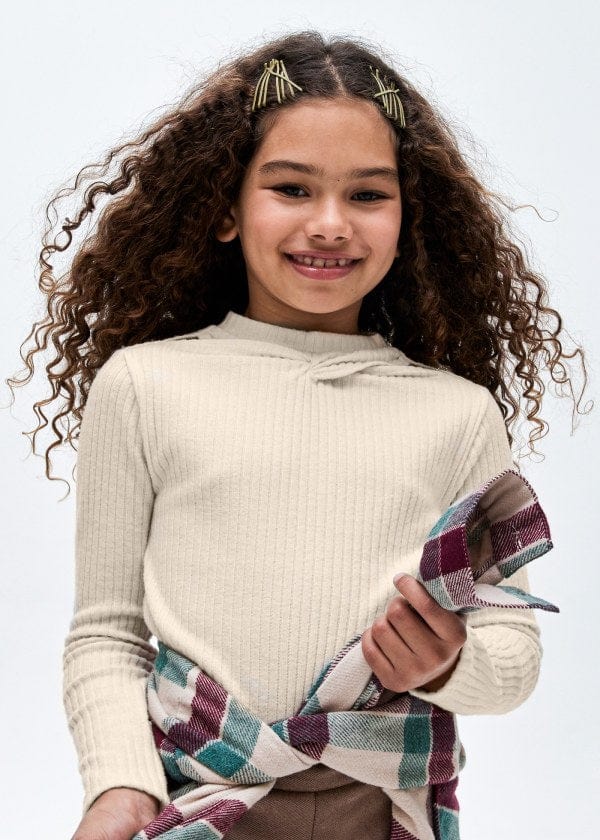 Mayoral Usa Inc Mayoral Cut Out Ribbed Long Sleeve T-Shirt - Little Miss Muffin Children & Home