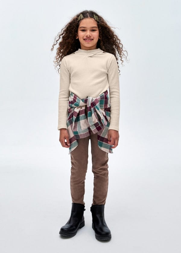 Mayoral Usa Inc Mayoral Cut Out Ribbed Long Sleeve T-Shirt - Little Miss Muffin Children & Home