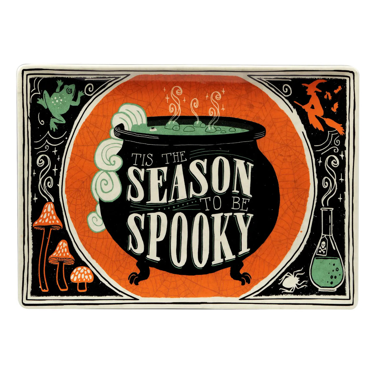 Scaredy Cat Halloween Rectangular Platter