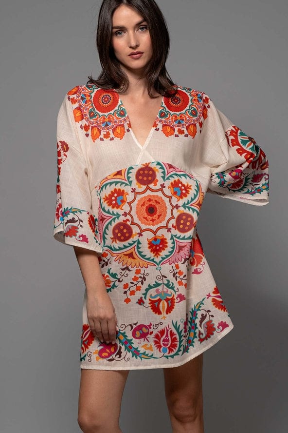 Urban Daizy Urban Daizy Boho Medallion Print Bell Sleeve Dress - Little Miss Muffin Children & Home