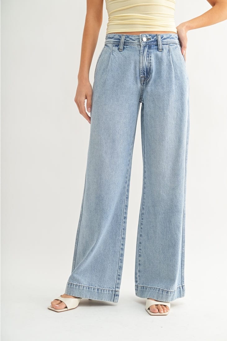 Just Black Denim Lightweight Relaxed Trousers - Little Miss Muffin Children & Home