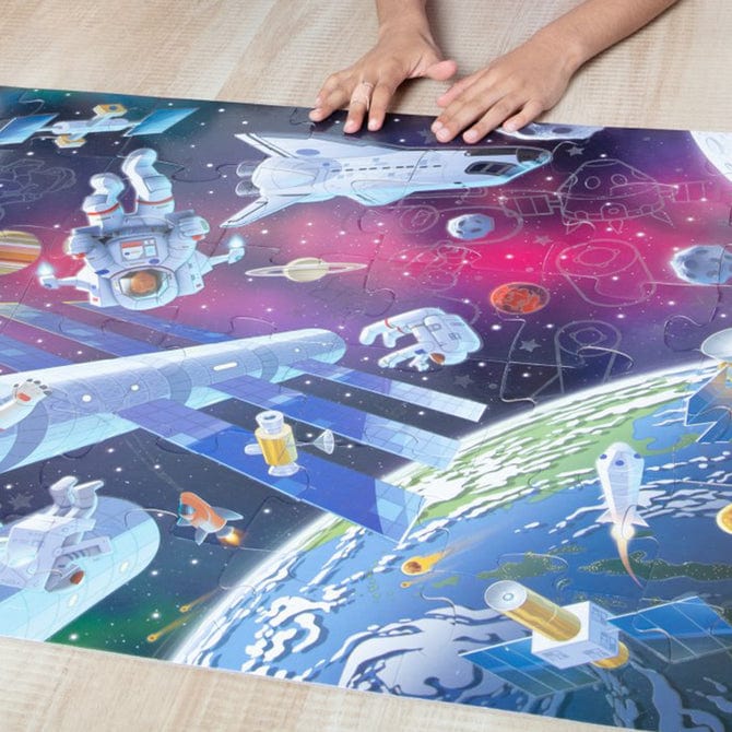 Melissa & Doug Melissa & Doug Outer Space Glow in the Dark Floor Puzzle - Little Miss Muffin Children & Home