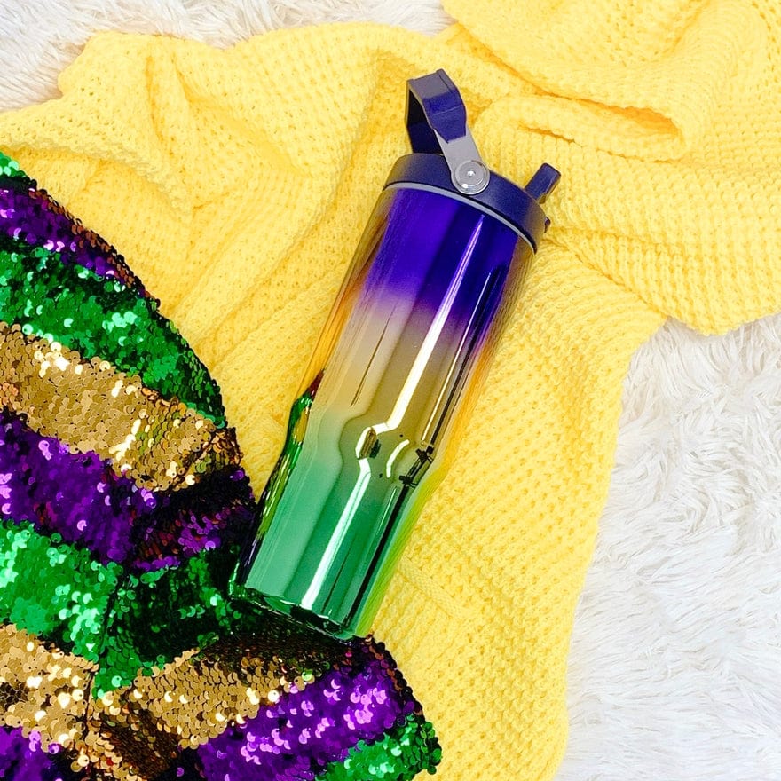 42POPS 42POPS Mardi Gras Stainless Steel Tumbler, 30 OZ - Little Miss Muffin Children & Home