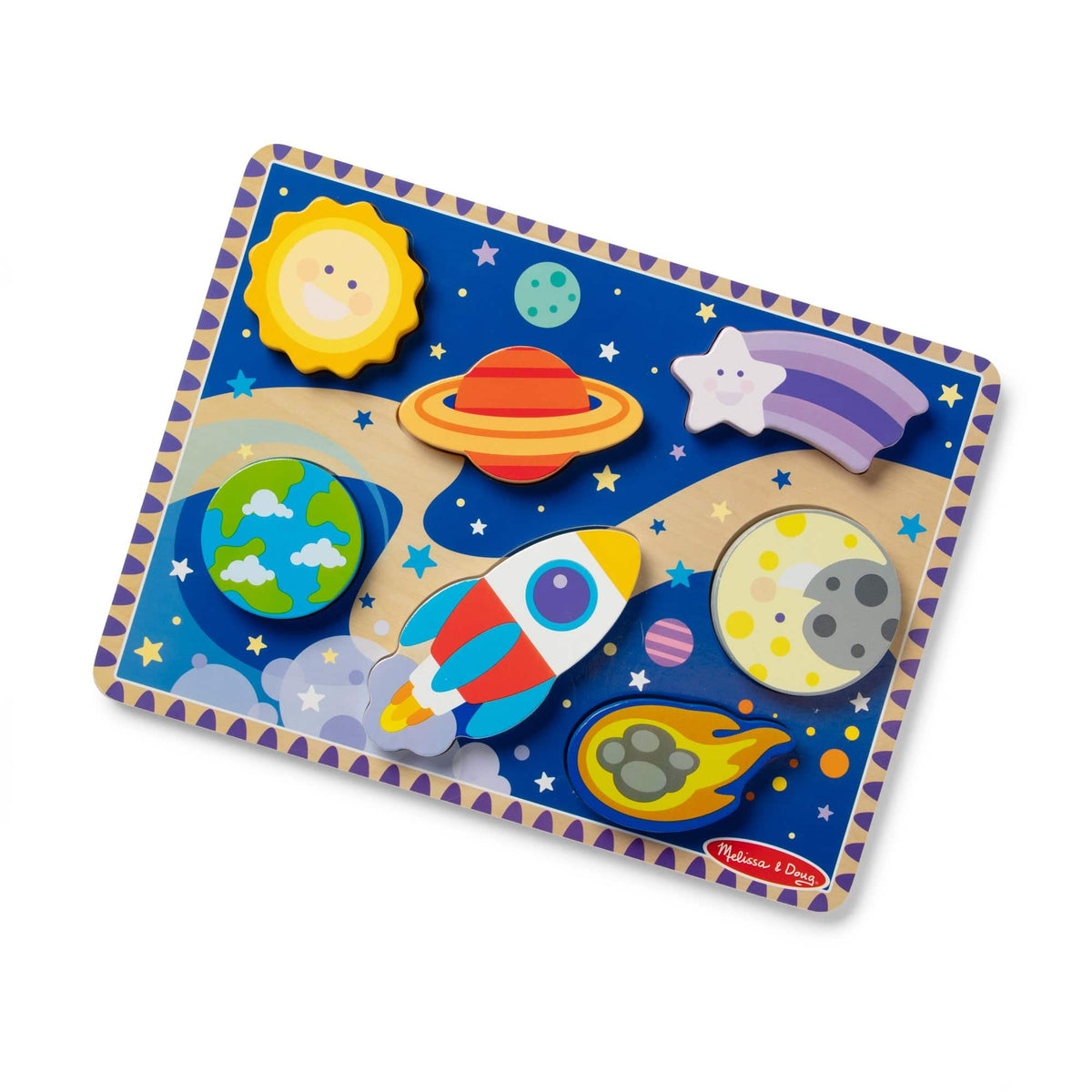 Melissa & Doug Space Chunky Puzzle - Little Miss Muffin Children & Home