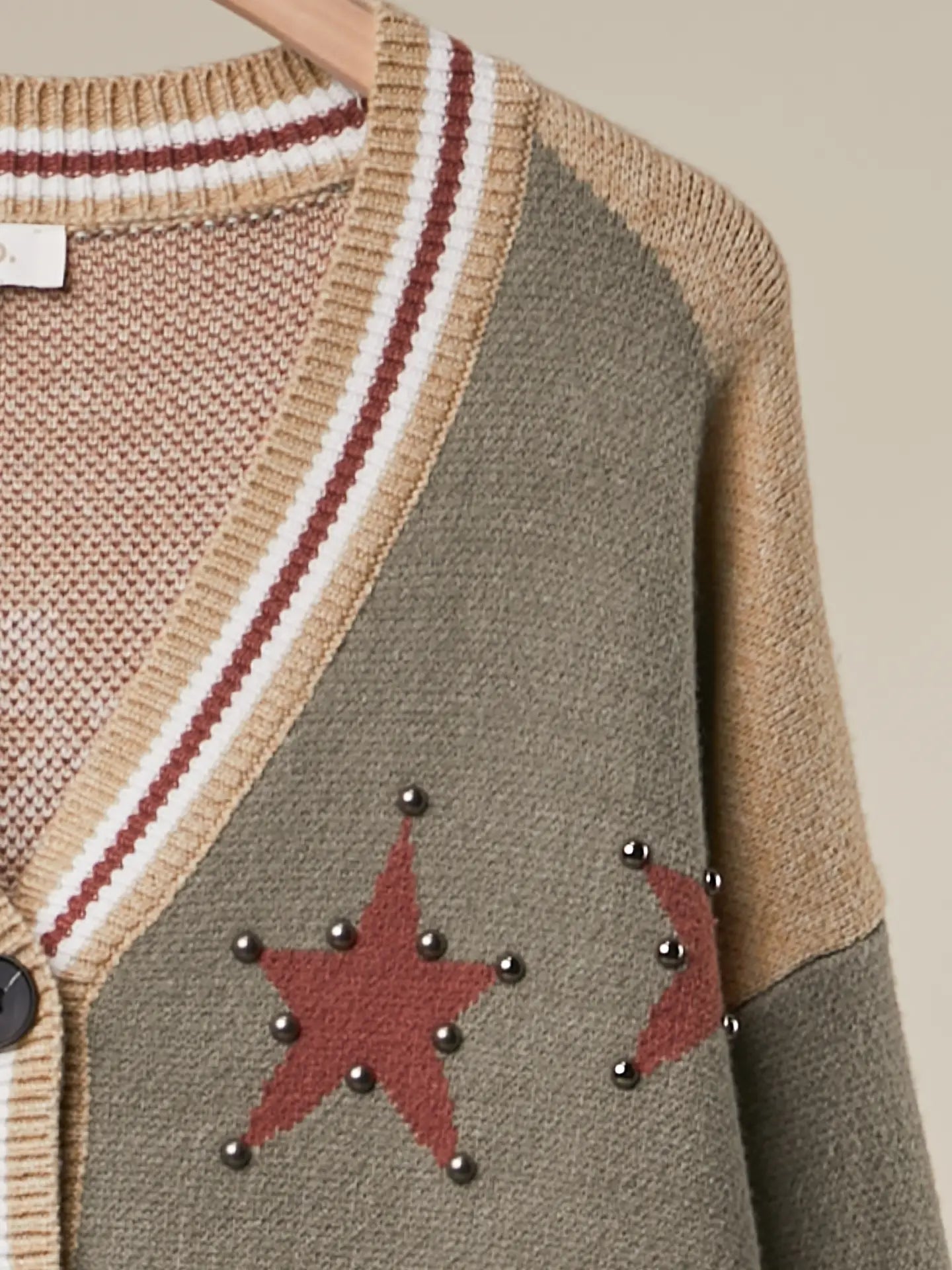 Western Horse Graphic Knit Cardigan
