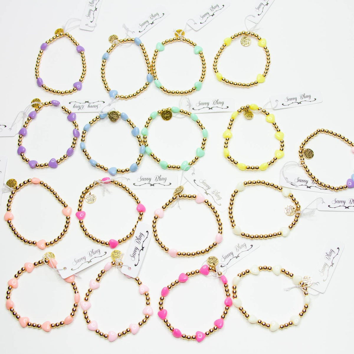 Savvy Bling Savvy Bling Kids Heart Bracelet - Little Miss Muffin Children & Home