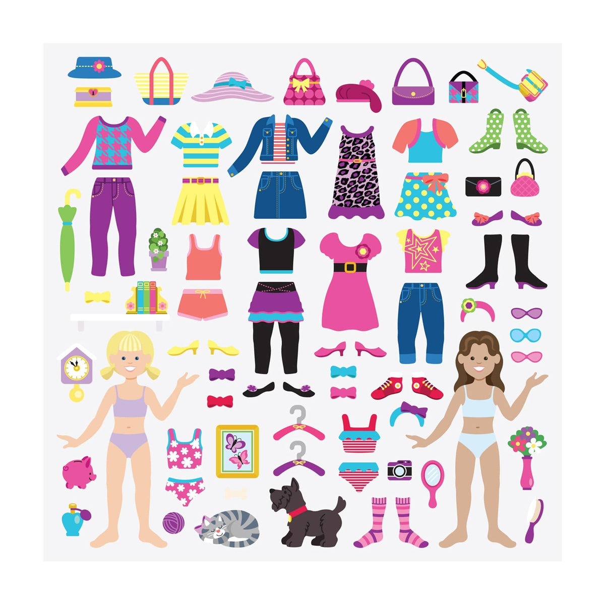 Melissa & Doug Melissa & Doug Puffy Sticker Play Set Dress-Up - Little Miss Muffin Children & Home