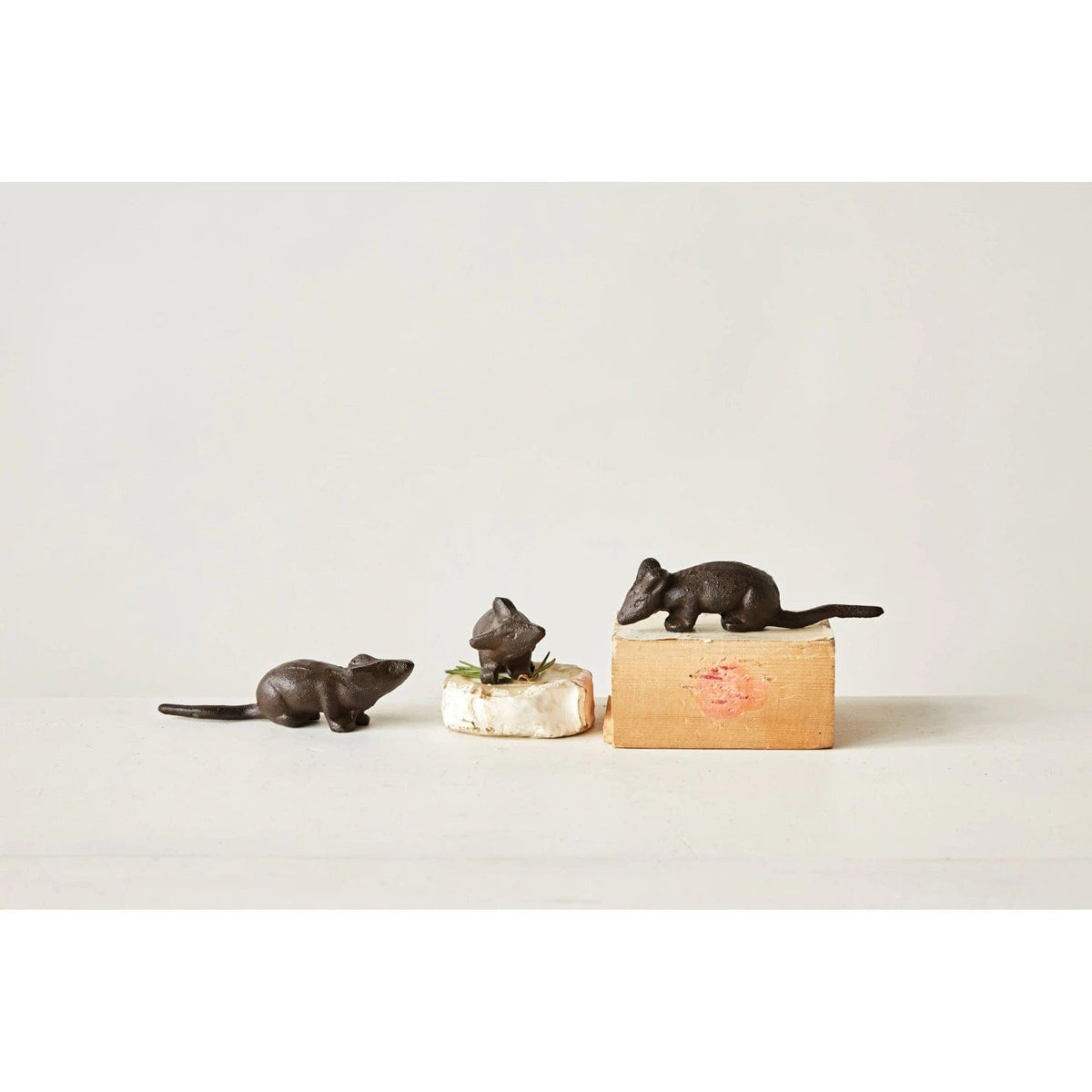 Creative Co-op Creative Co-op Cast Iron Mouse, 3 Styles - Little Miss Muffin Children & Home