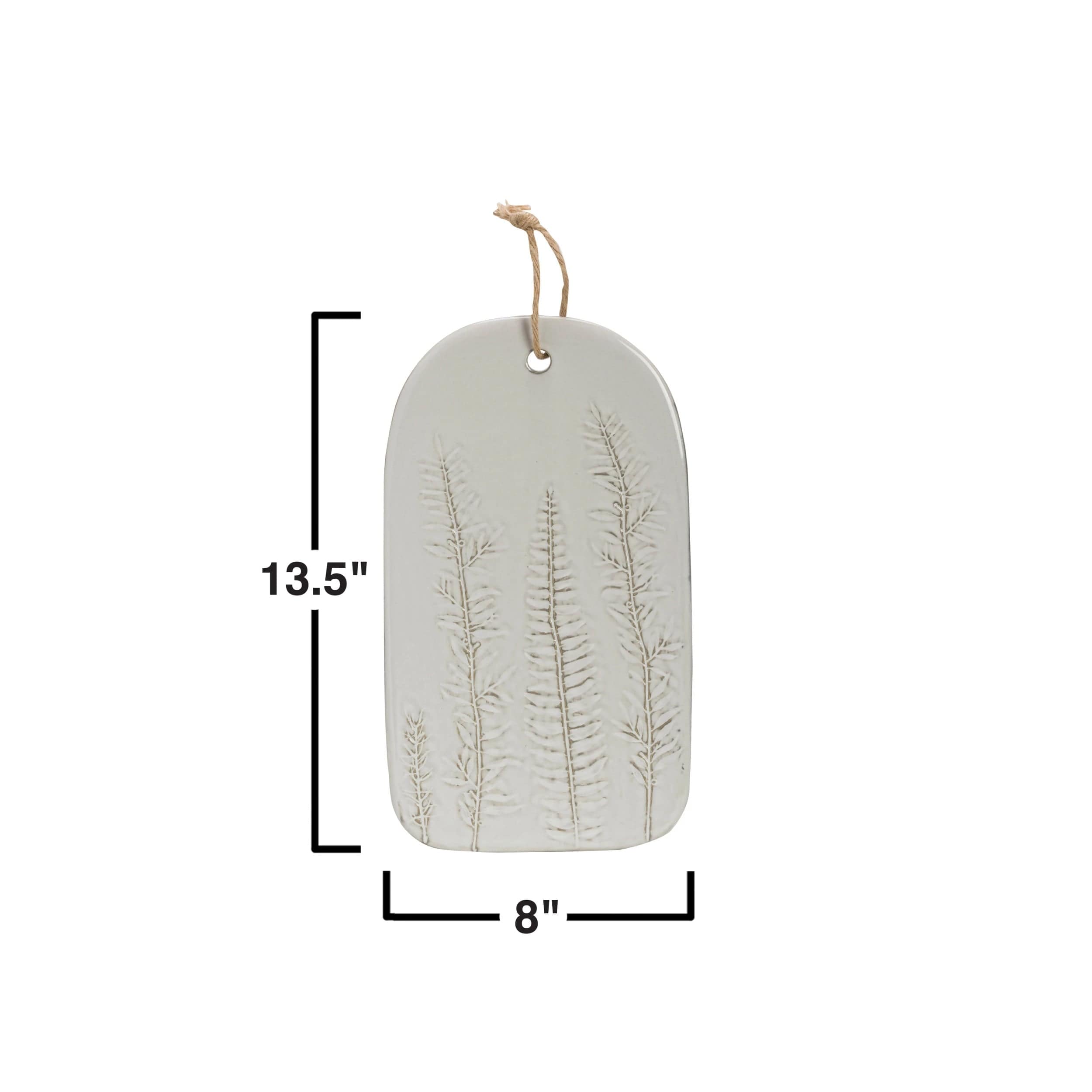 Creative Co-Op Creative Co-op Serving Board with Frond Impressions - Little Miss Muffin Children & Home